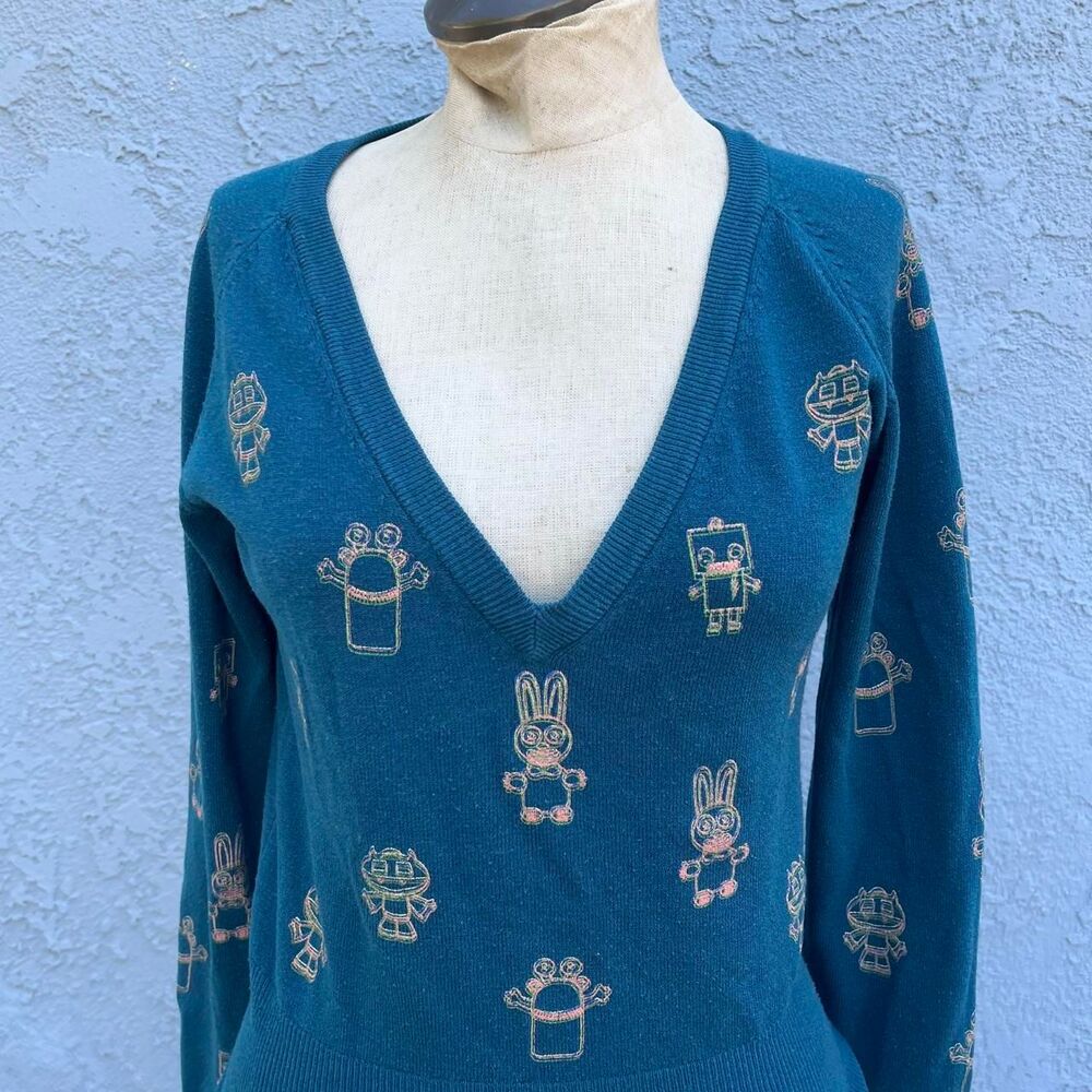 Robot Sweater by Only Size medium